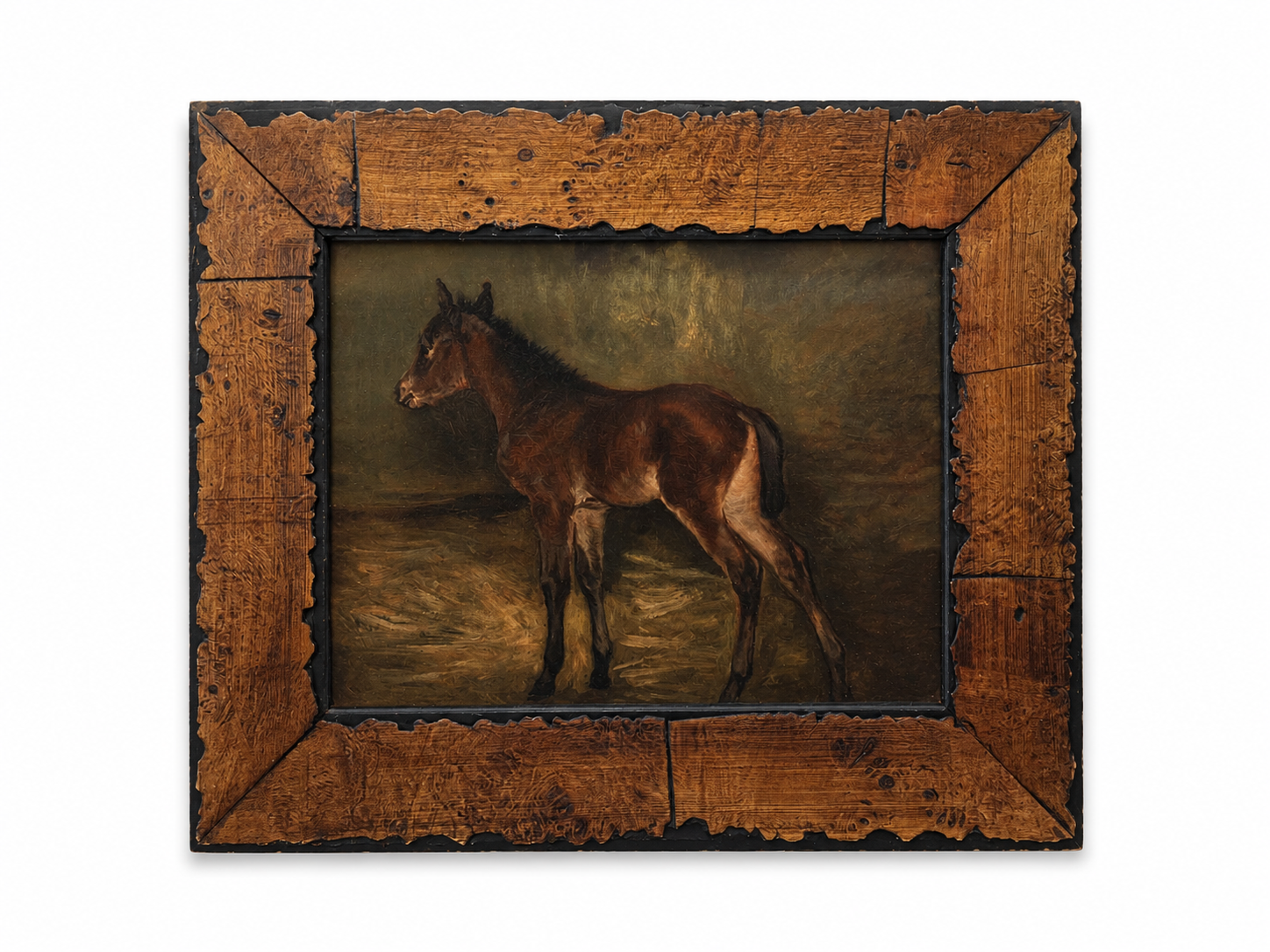 Wooden Vintage Frame - Foal