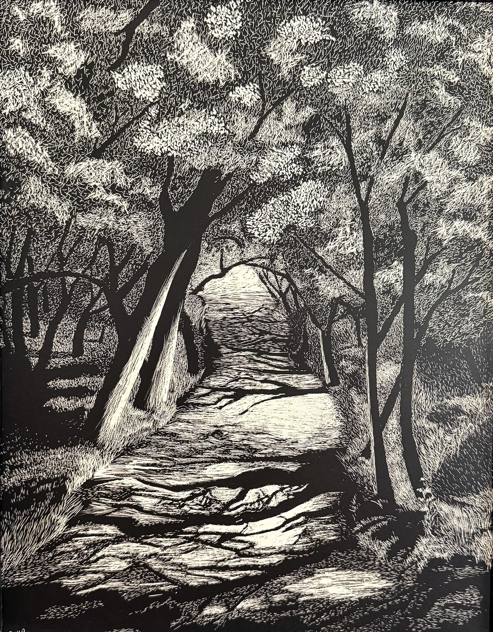 Untitled / Clayboard Etching