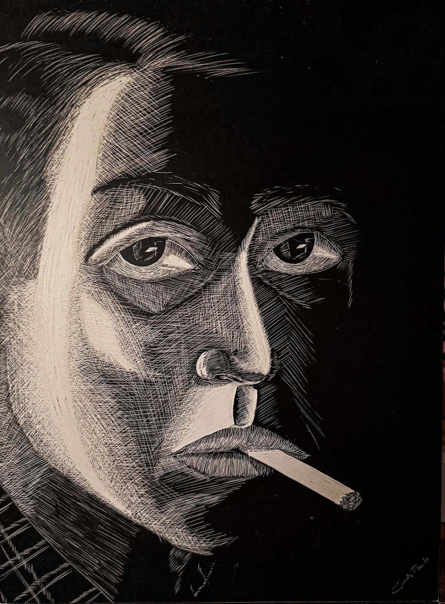 Untitled Etching 9 / Clayboard