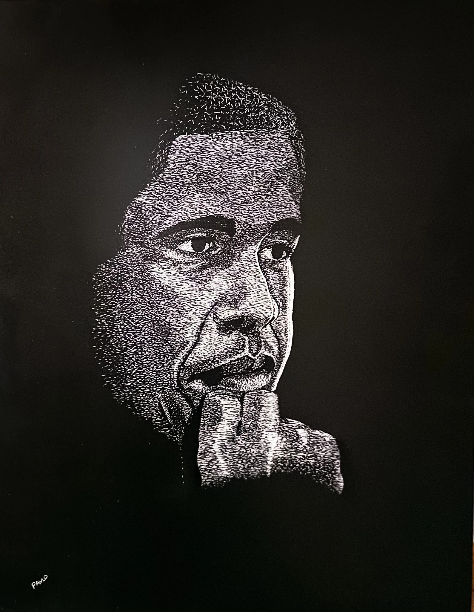 Untitled Etching 1! / Clayboard