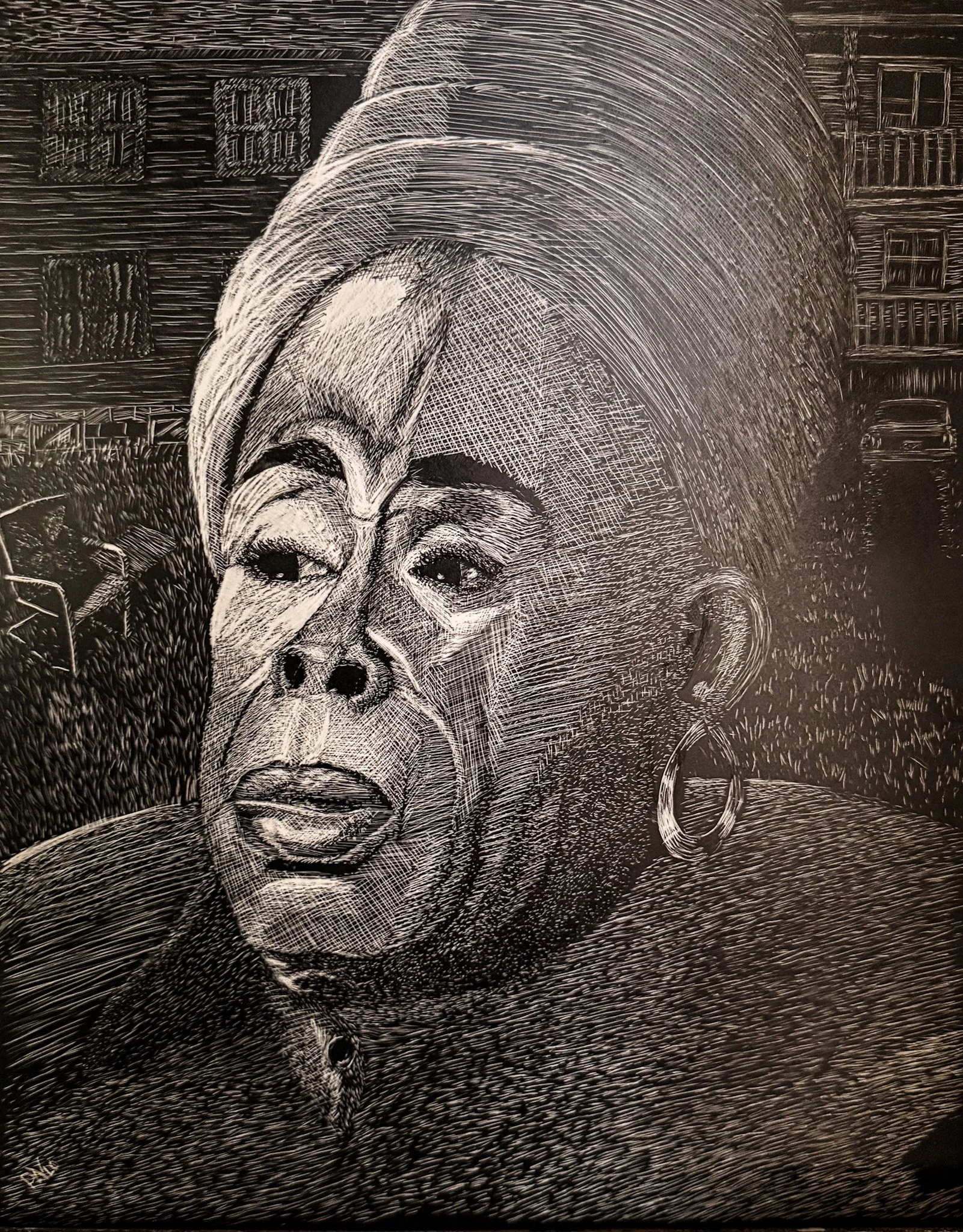 Untitled Etching !2 / Clayboard