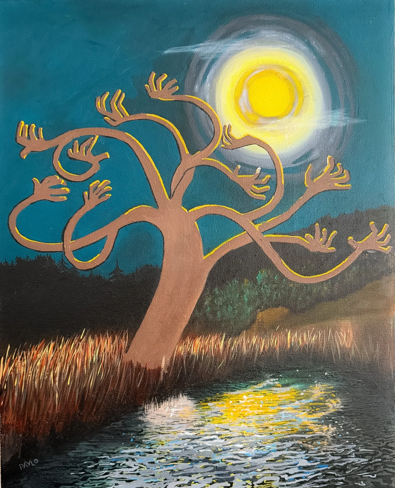 Moonlight Madness / Oil