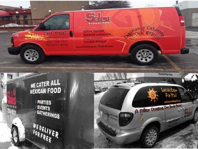 Solea Mexican Grill Catering Vans