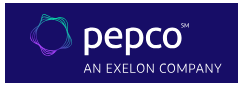 Pepco logo with purple background and white text
