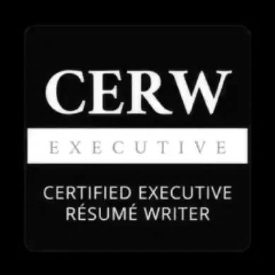 CERW Executive Certified Executive Resume Writer badge or logo.