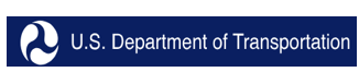 U.S. Department of Transportation logo with blue background and white emblem