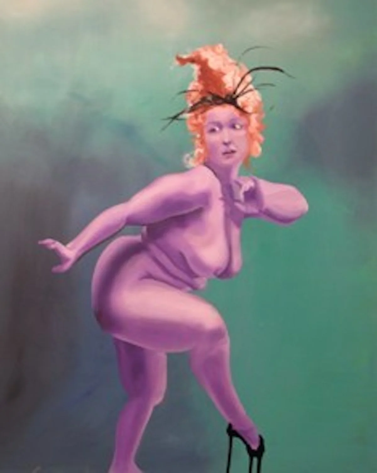 Tiptoeing Through The Garden of Good &amp; Evil, 16” x 24”