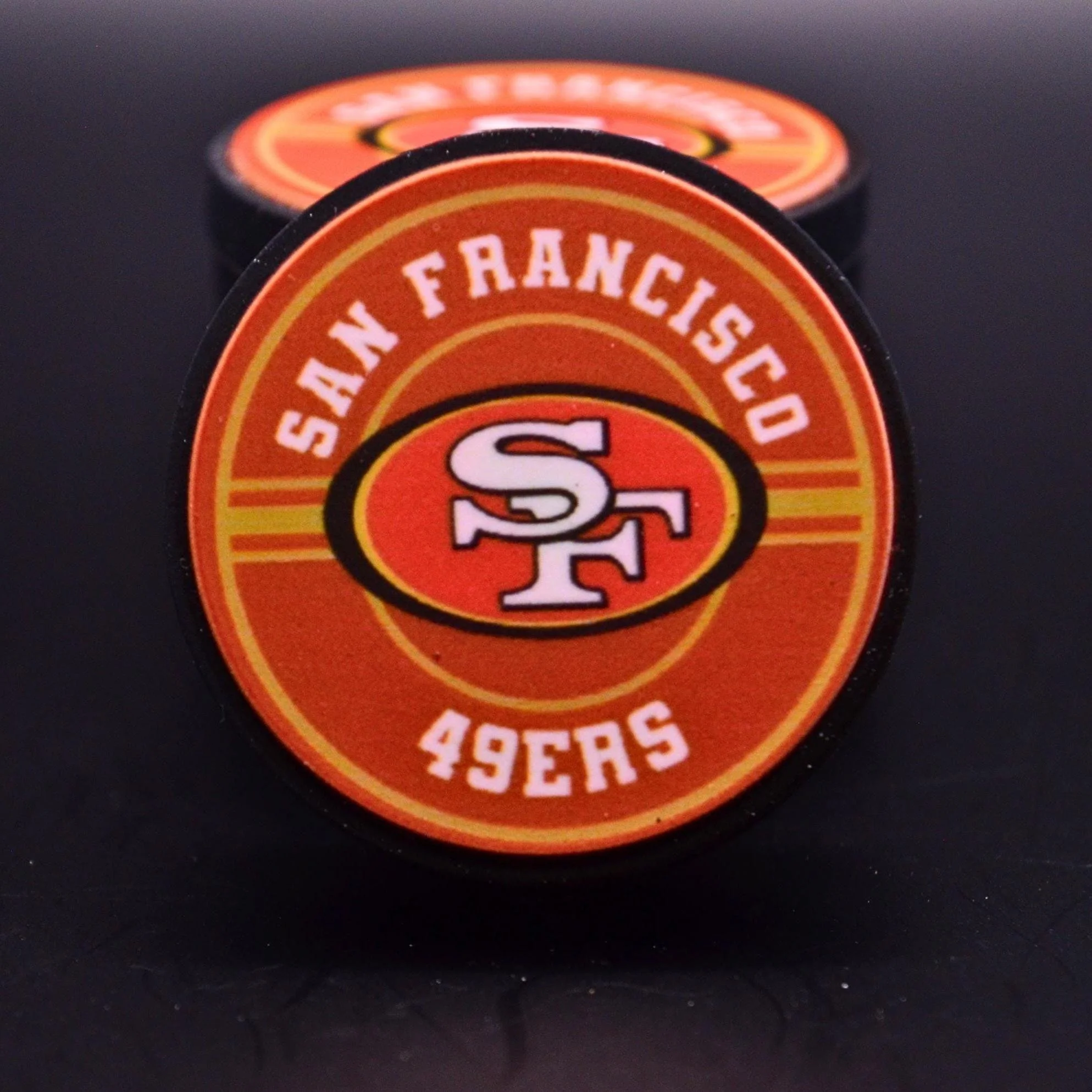 Football Fan Silicone Focal Beads • Team Color Inspired Sports DIY Craft Supply • Choose Style