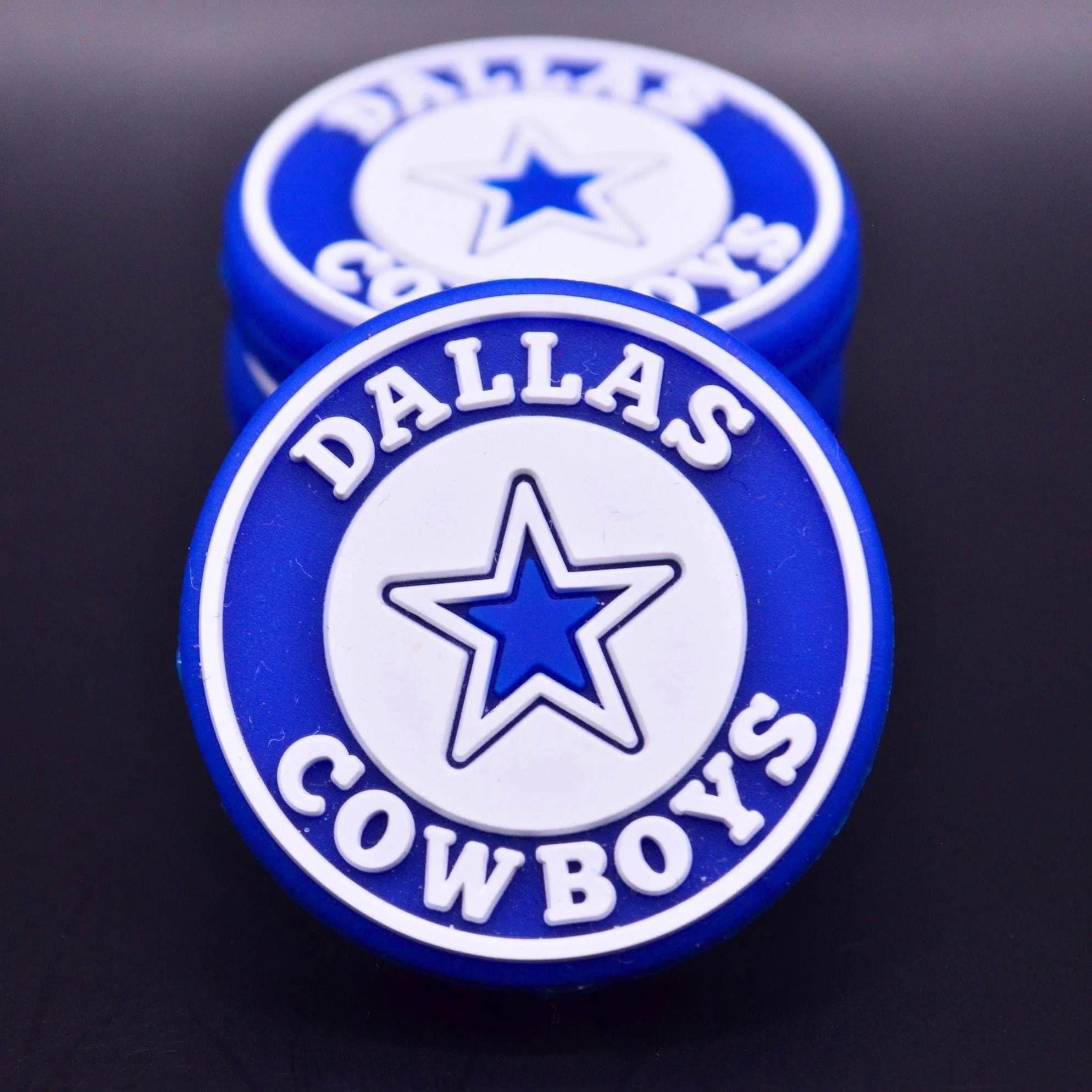 Football Fan Silicone Focal Beads • Team Color Inspired Sports DIY Craft Supply • Choose Style