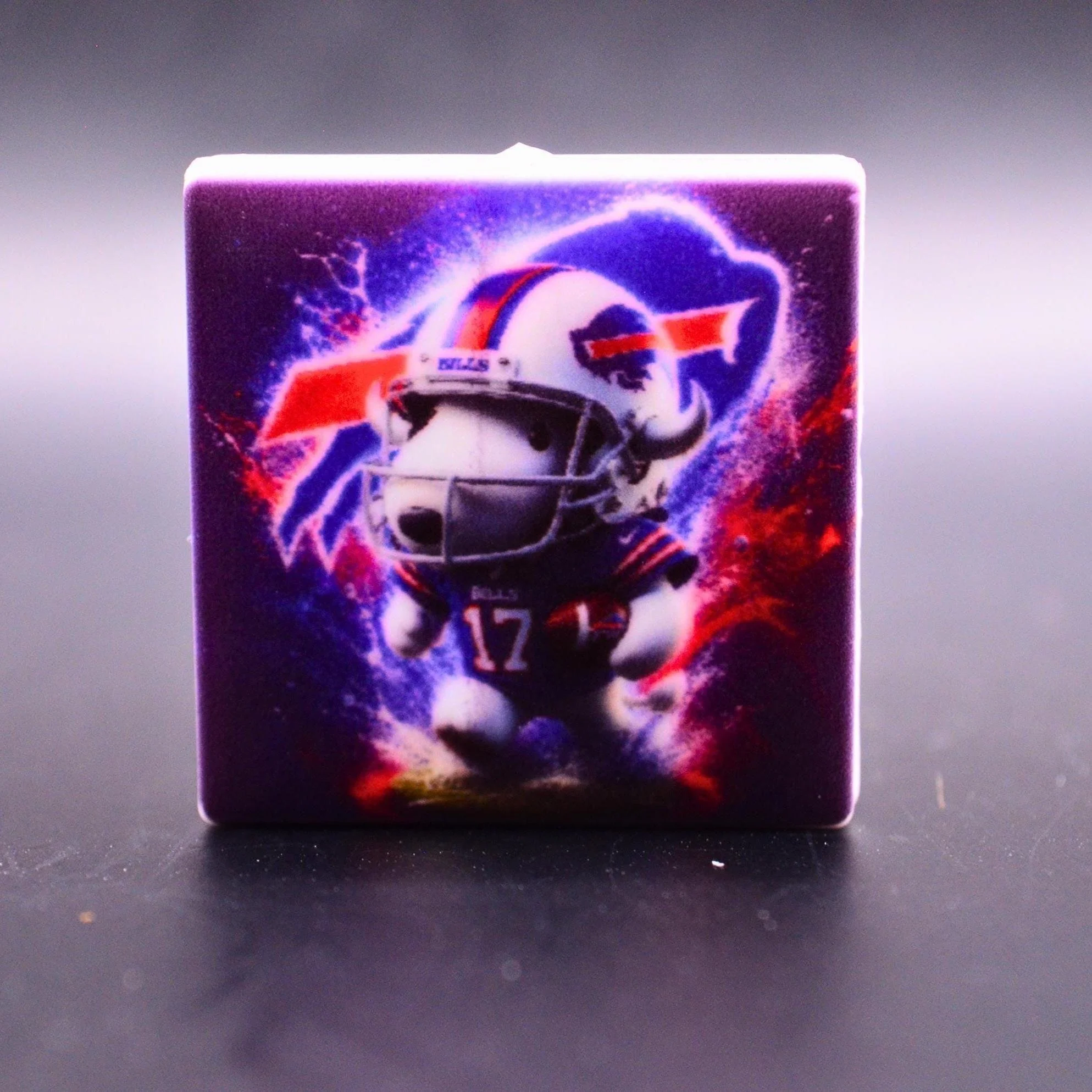 AFC Sports Team Player Focal Bead • Double-Sided • Custom Team Choice • 1pc