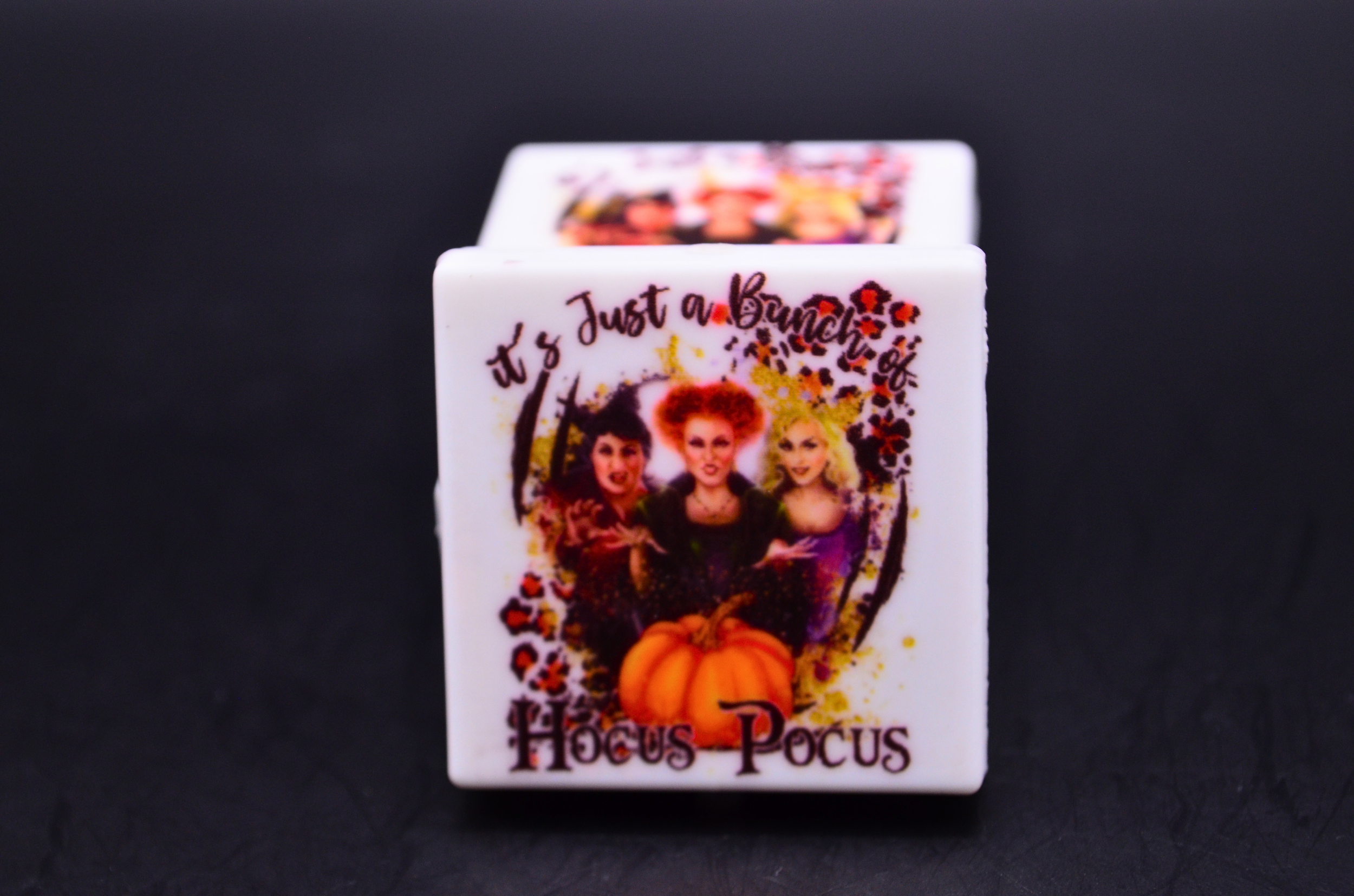 Silicone Focal Bead Halloween Hocus Pocus Pumpkin 2mm