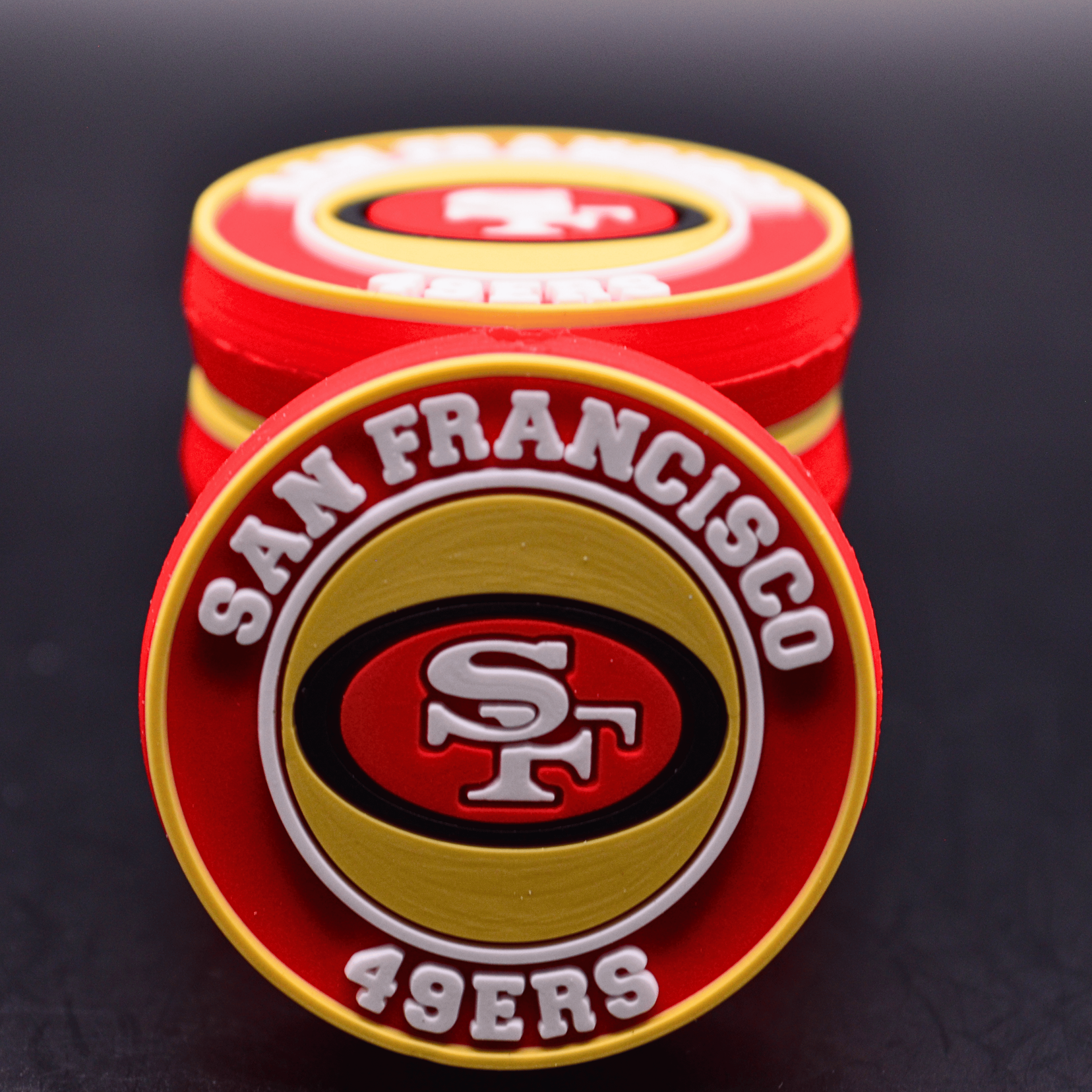 NFC Football Fan Focal Beads • Team Color Inspired Sports DIY Craft Supply • Choose Style