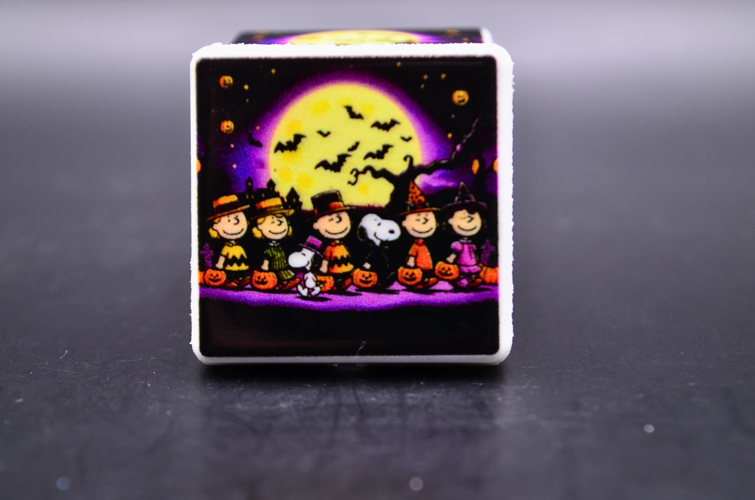 Halloween Focal Bead, Spooky Night Scene