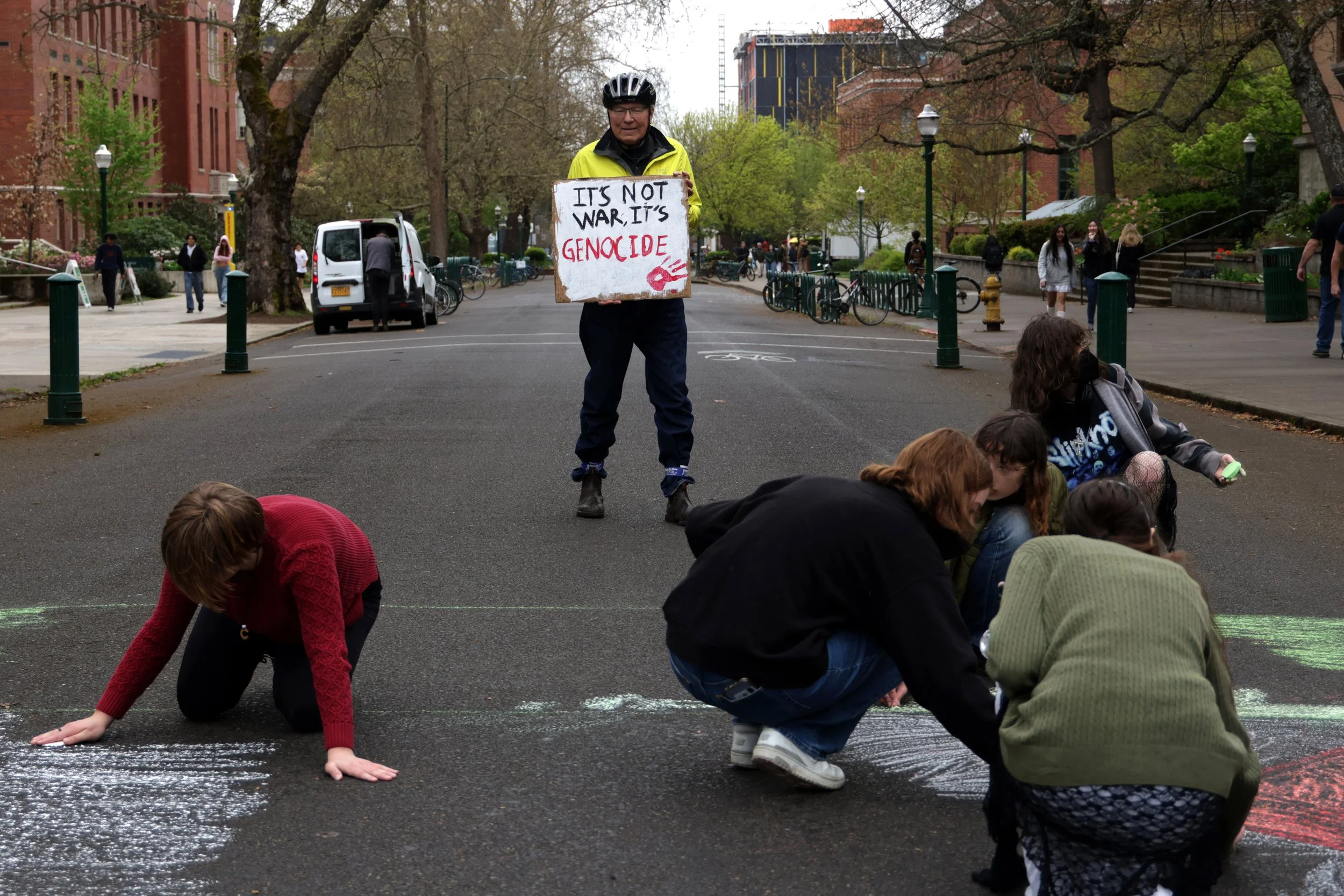 Pro-Palestine protests on the University of Oregon campus, 2024