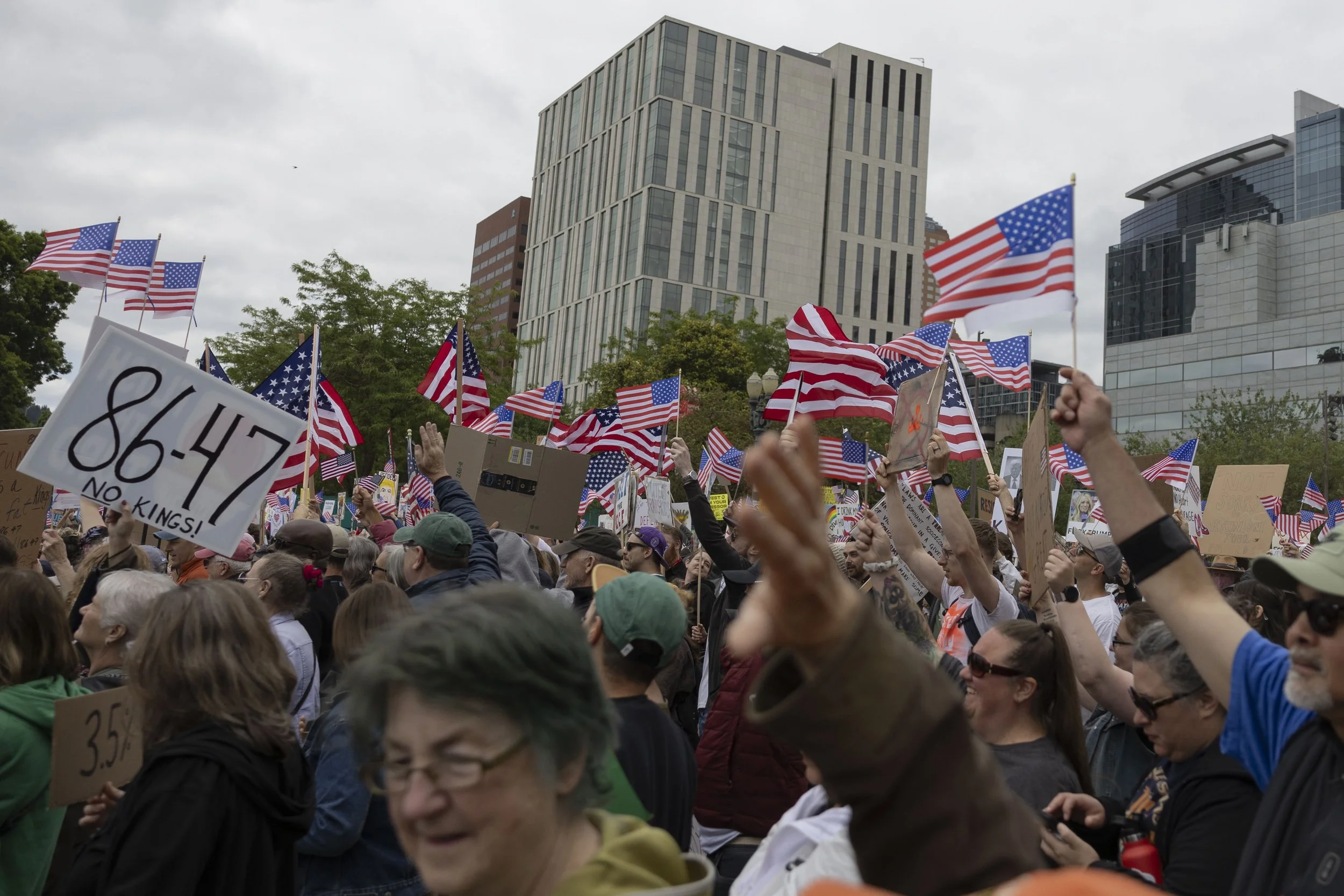 No Kings protest in Portland, Oregon, June 2025