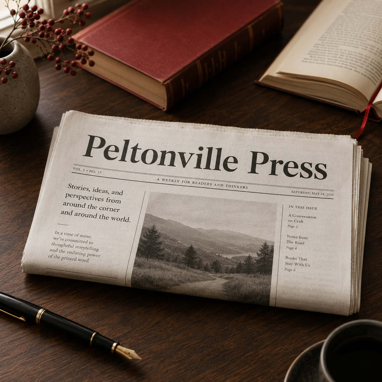Peltonville Press - Stay Connected - Join the Peltonville Press Reader list.