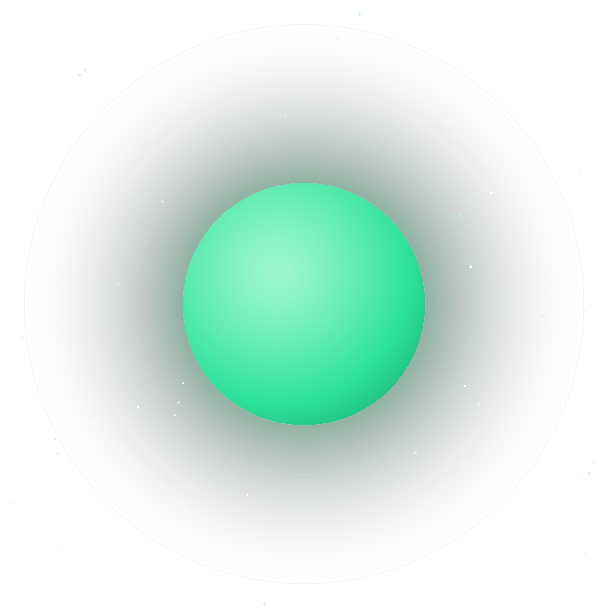 The green orb - Cognito Agora's signal that an answer has been verified and is ready to trust.