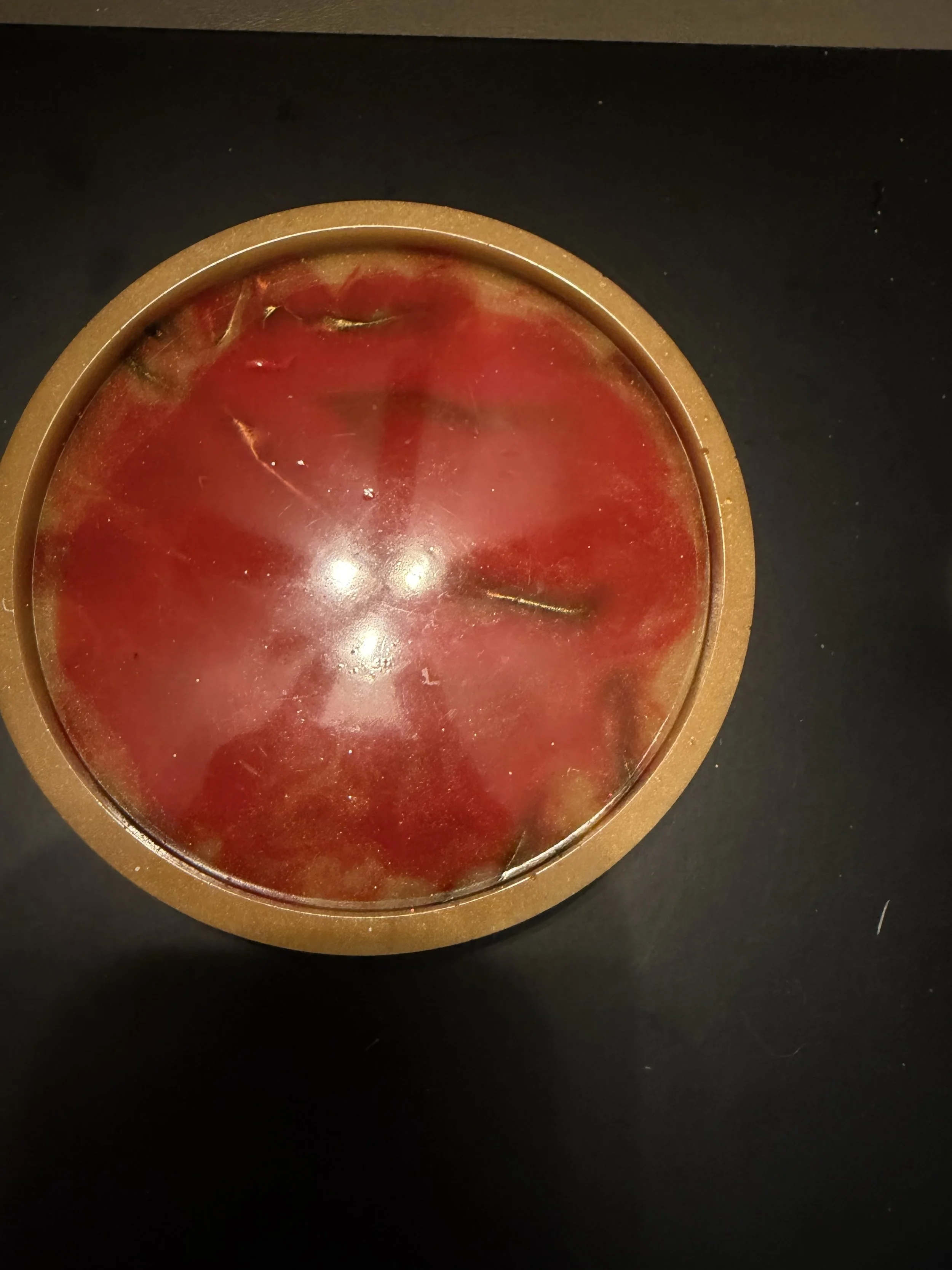 Red and Gold Coaster