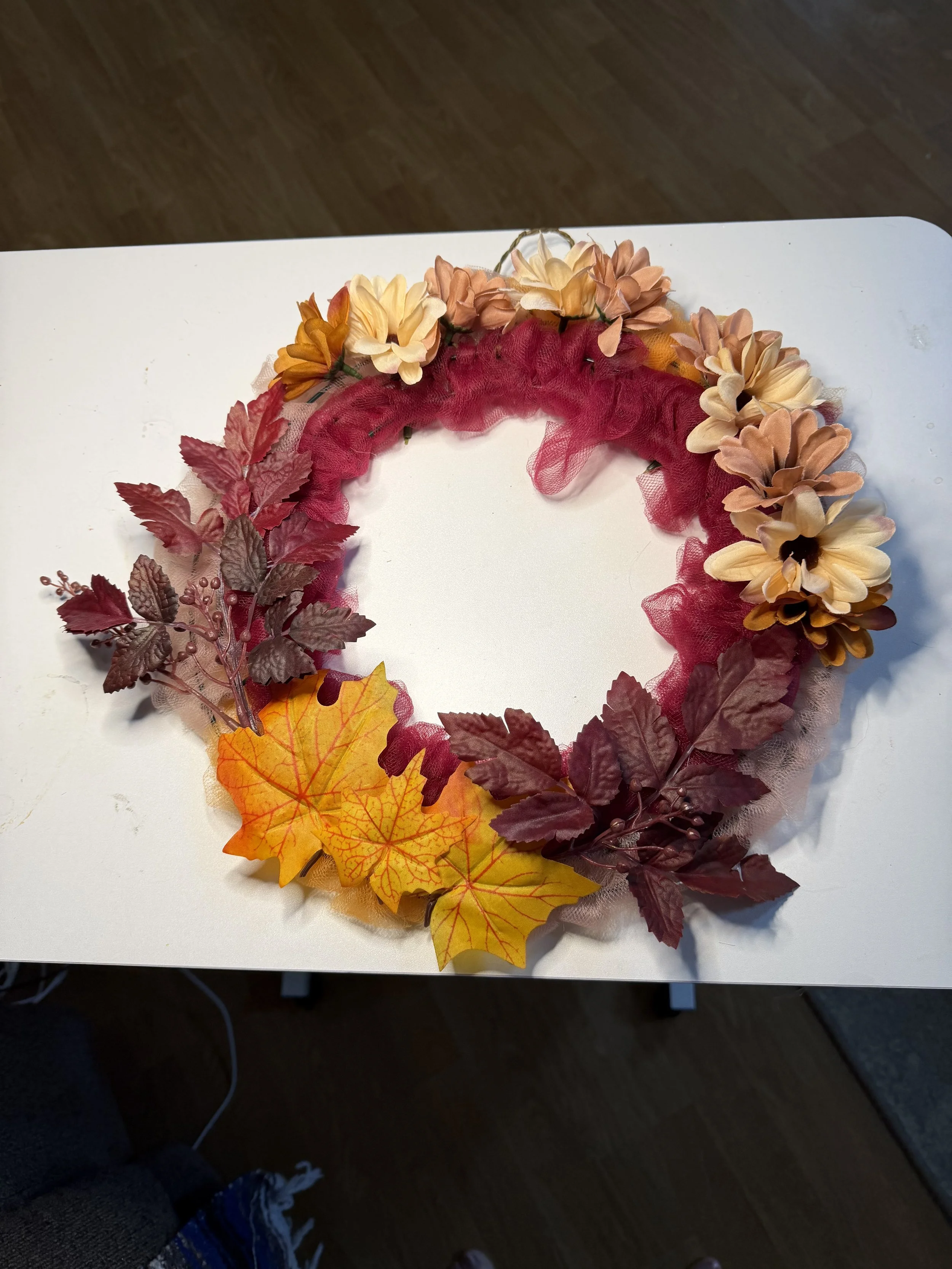 Fall Flower Wreath