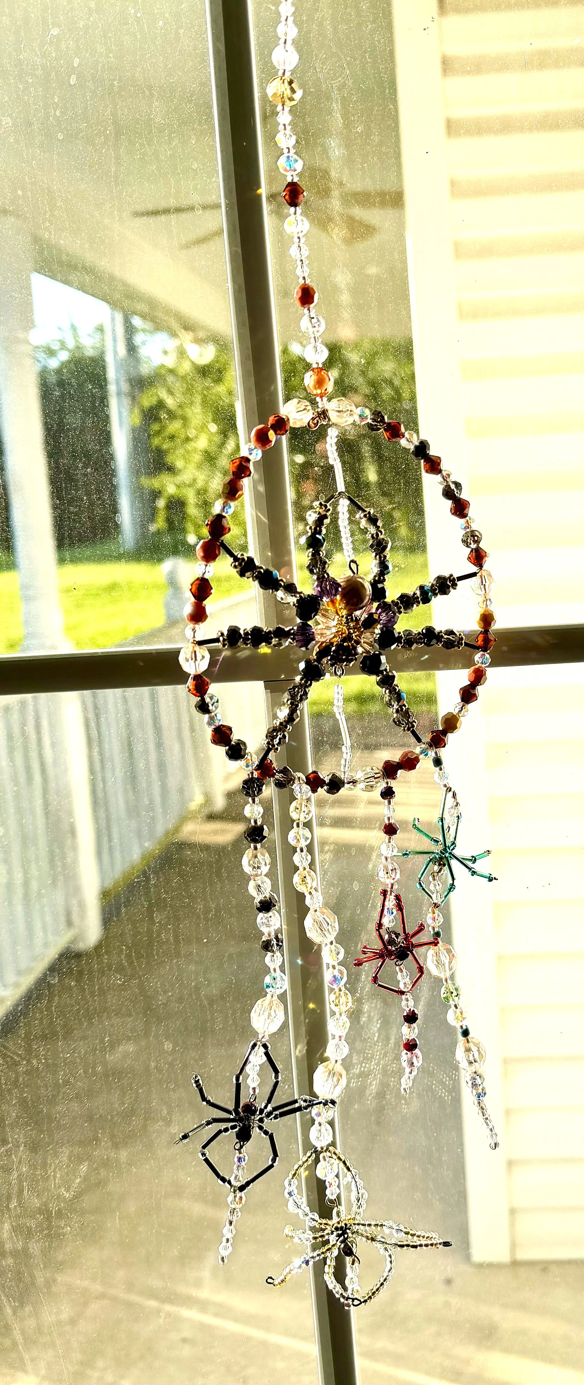 Black Spider Suncatcher