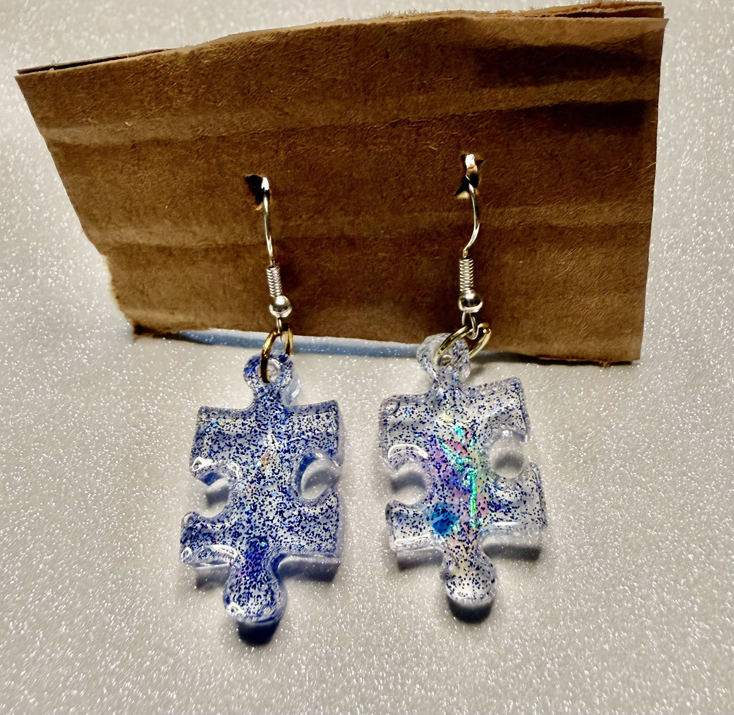Puzzle Piece Earrings