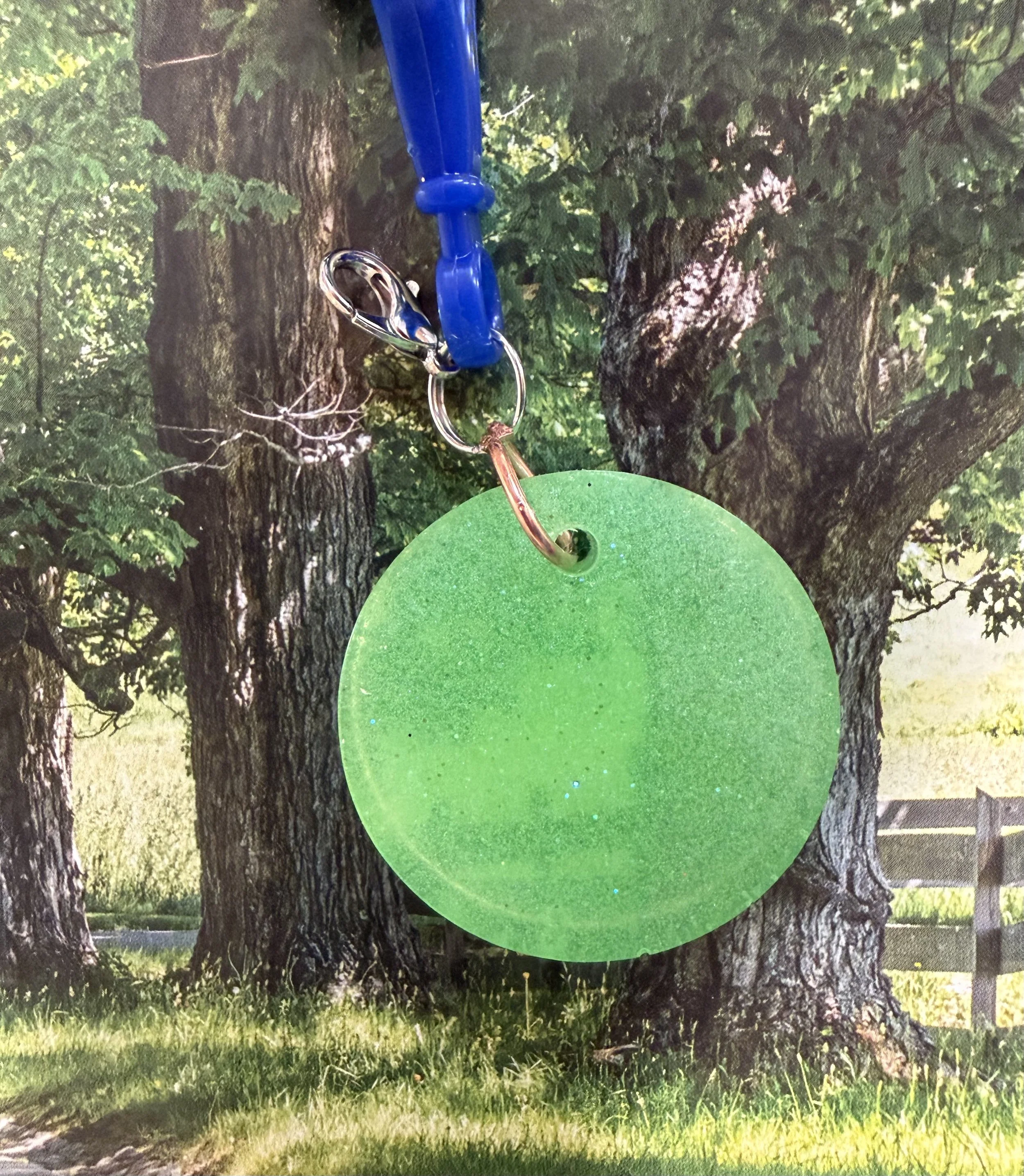 Green Circle Keychain