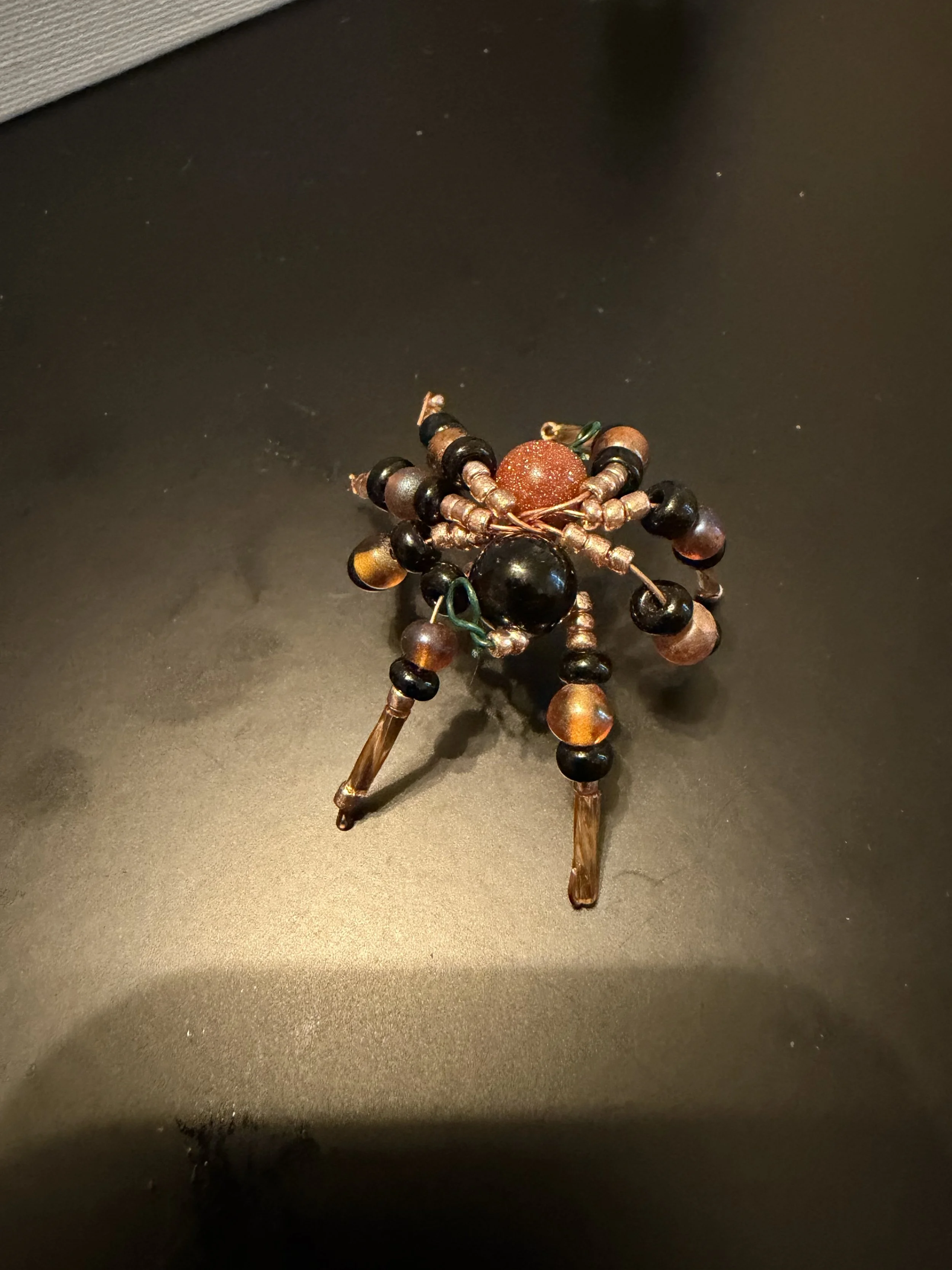 Extra Small Black and Gold Spider