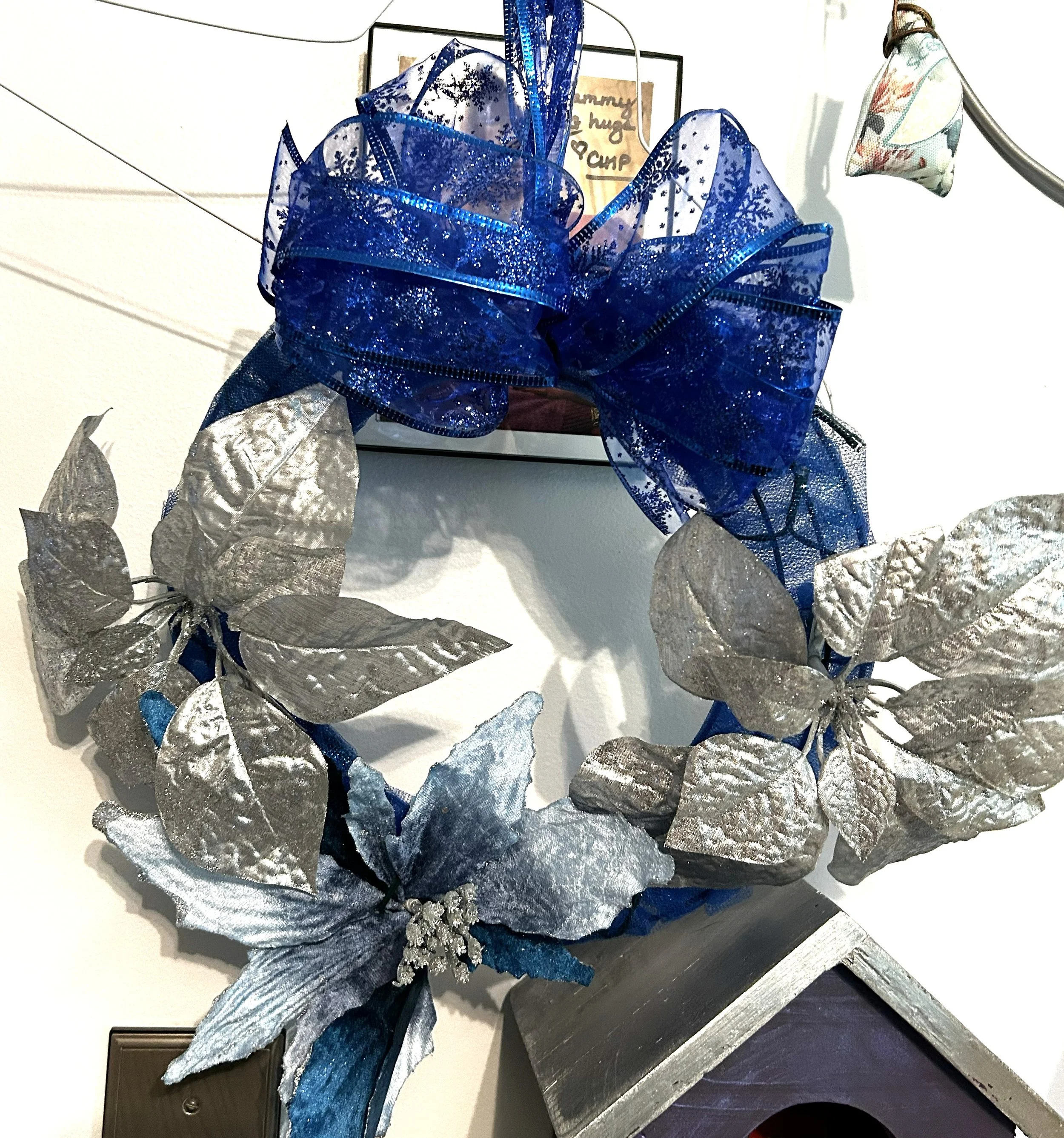 Silver Flower Wreath