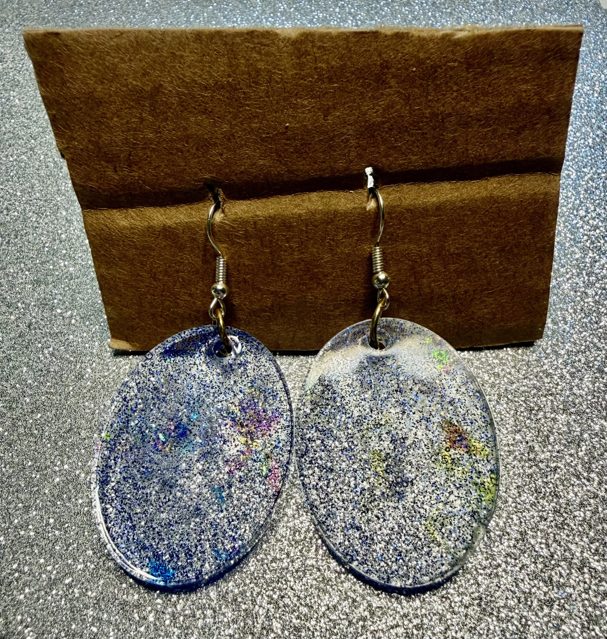 Large oval earrings