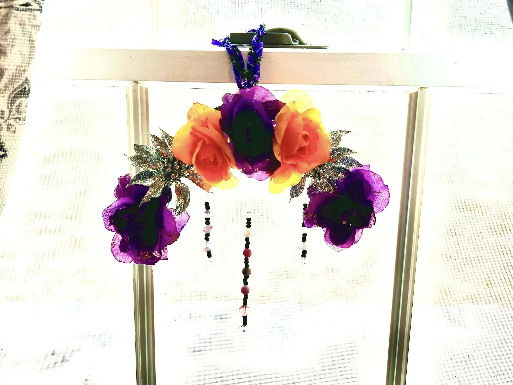 I can create another half-moon wreath like this.