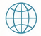 Icon of a globe with latitude and longitude lines.