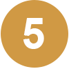 A gold-colored circle with the number 5 inside.