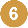 A gold circle with the number 6 inside.