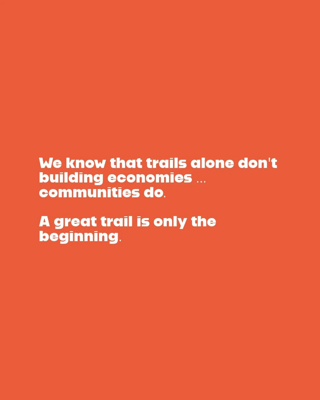 For years, we&rsquo;ve treated trail development and social media marketing as separate conversations.

I don&rsquo;t think they are.

A trail is infrastructure. Storytelling is the infrastructure that helps people discover it.