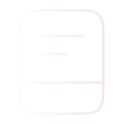 Icon of a notepad or notebook with two horizontal lines representing text.
