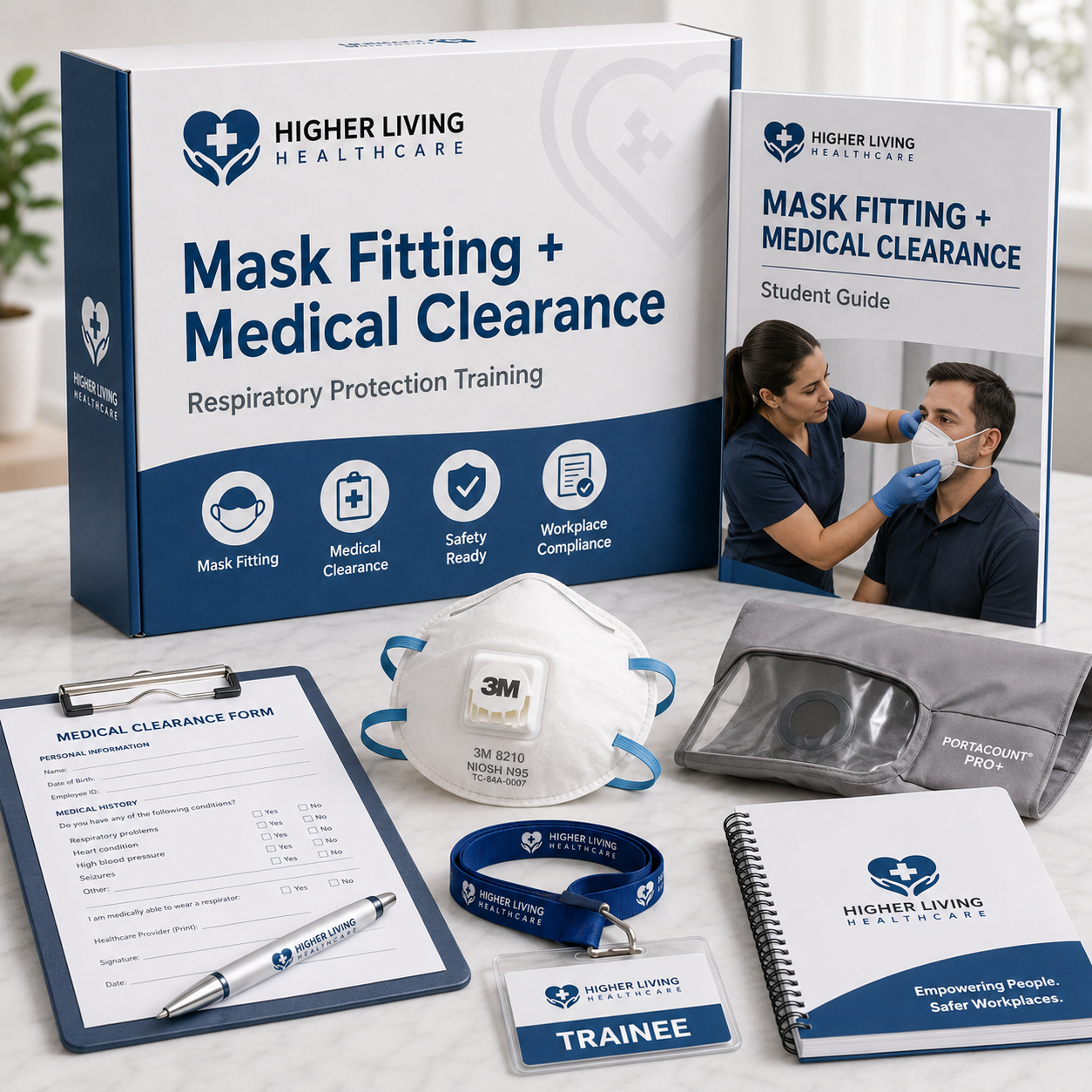 Mask Fitting + Medical Clearance