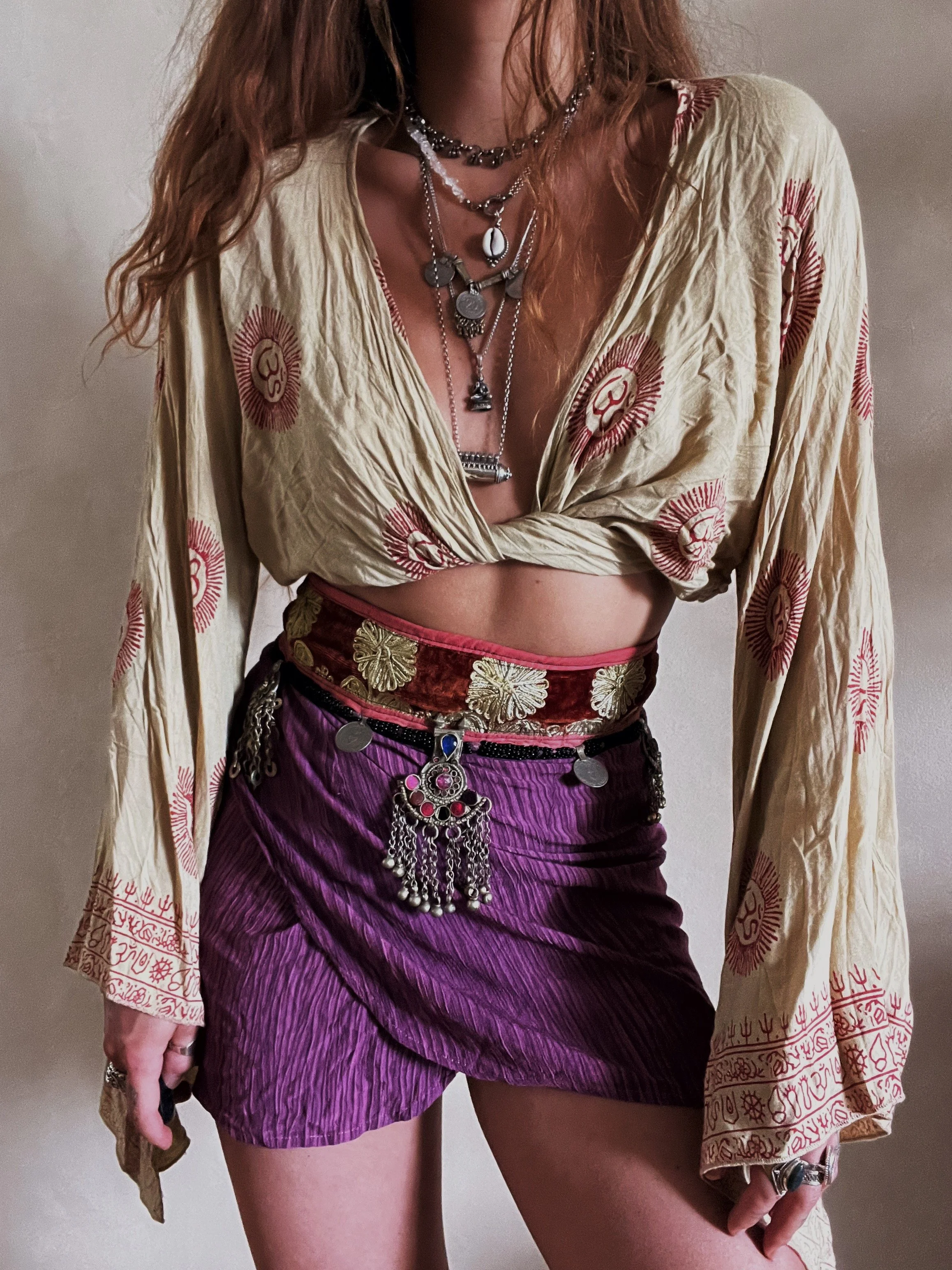 Purple wrapskirt