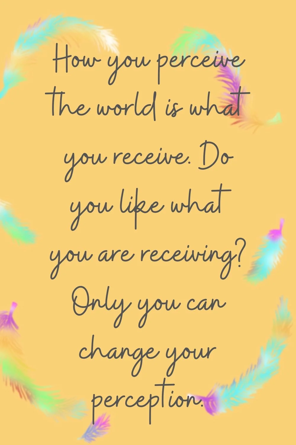 Freedom Card about changing your perception and seeing life from a new perspective.