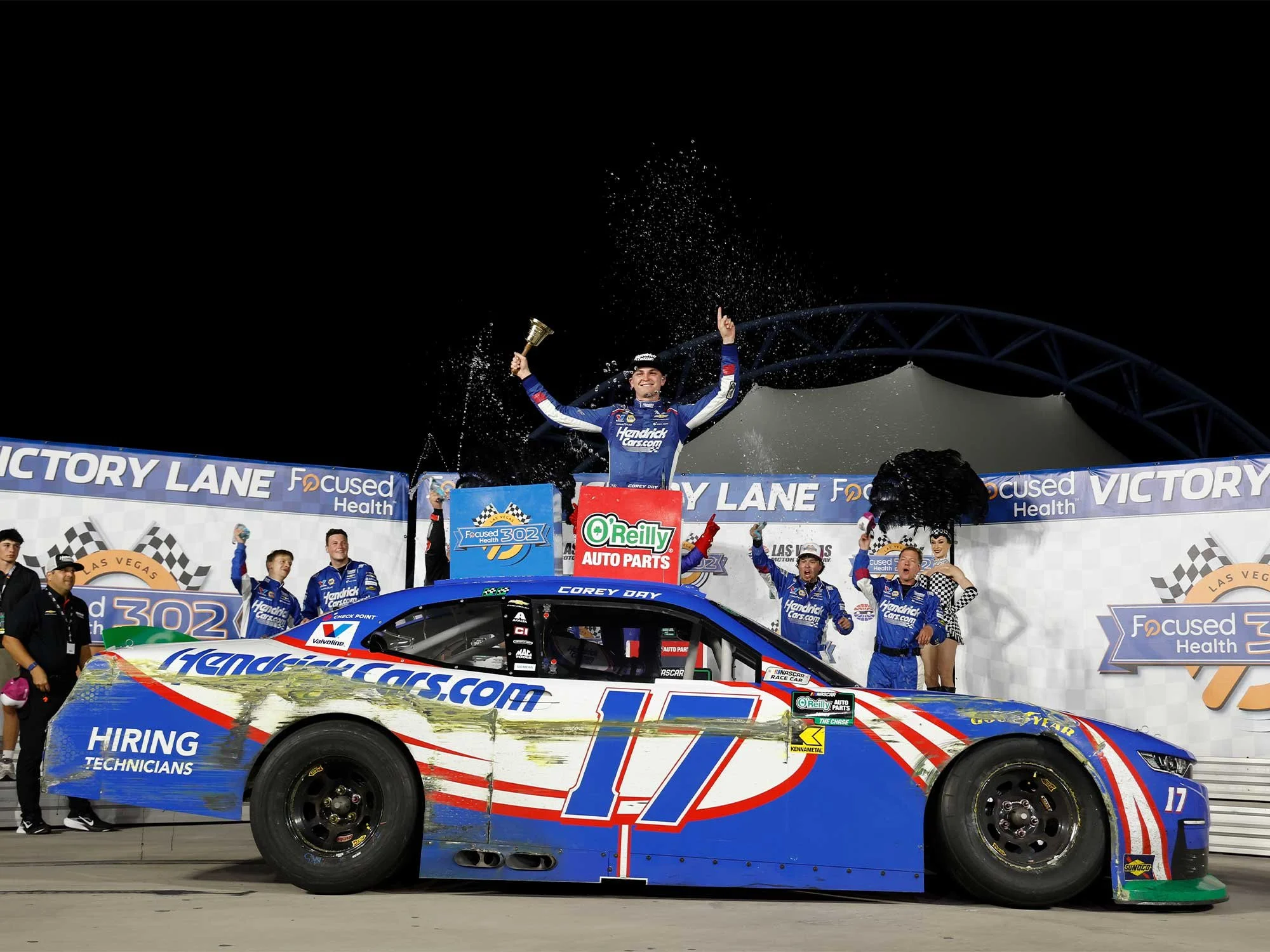 COREY DAY 2026 HENDRICKCARS.COM LAS VEGAS RACED WIN 1:64 ARC DIECAST