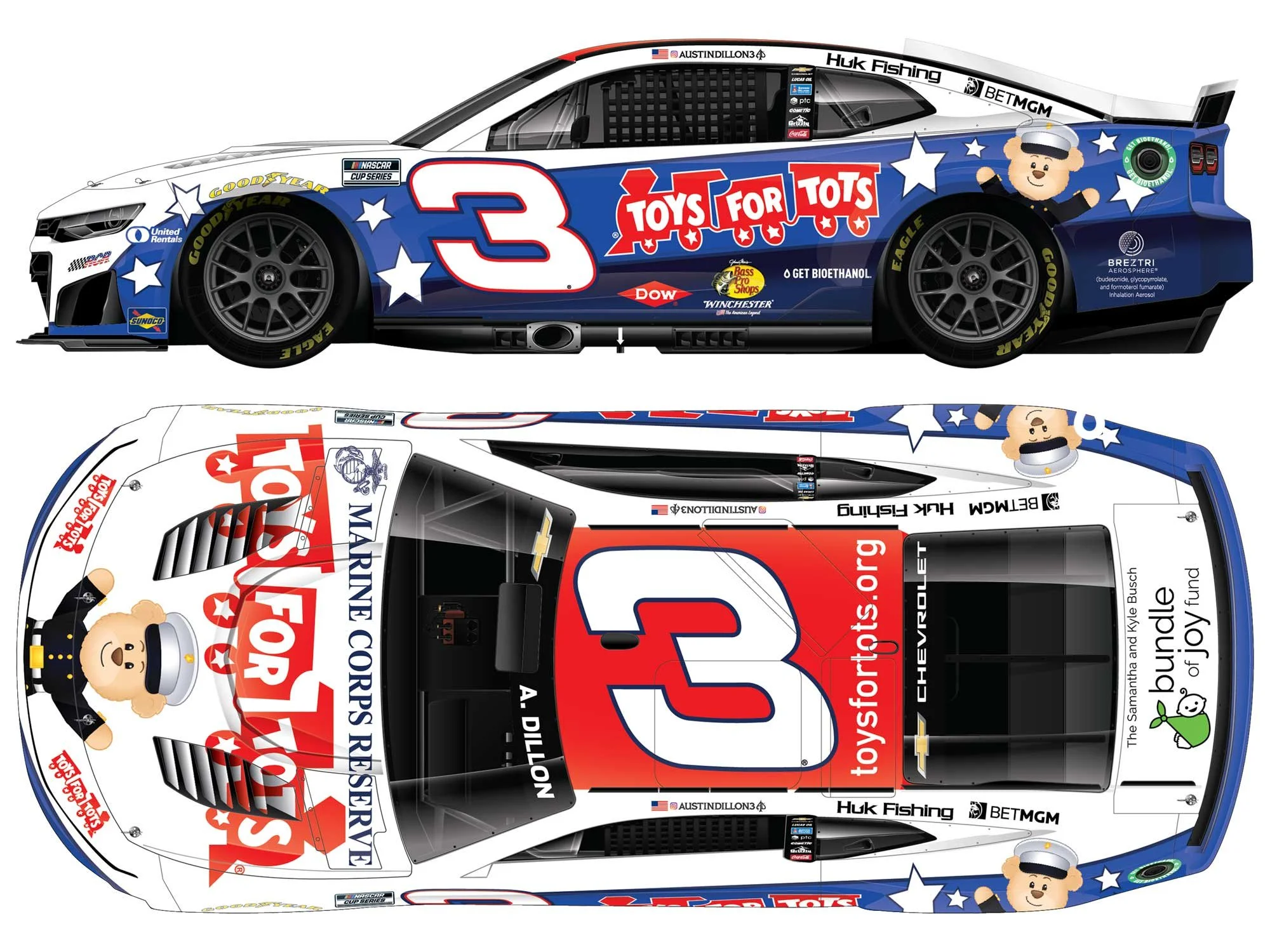 AUSTIN DILLON 2026 TOYS FOR TOTS 1:64 ARC DIECAST