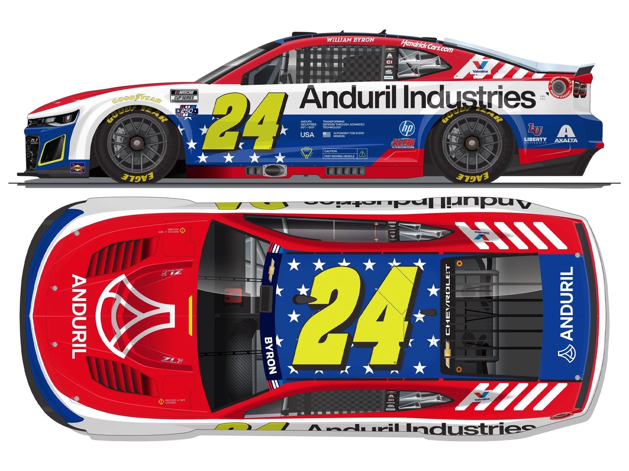 WILLIAM BYRON 2026 ANDURIL PATRIOTIC 1:64 ARC DIECAST
