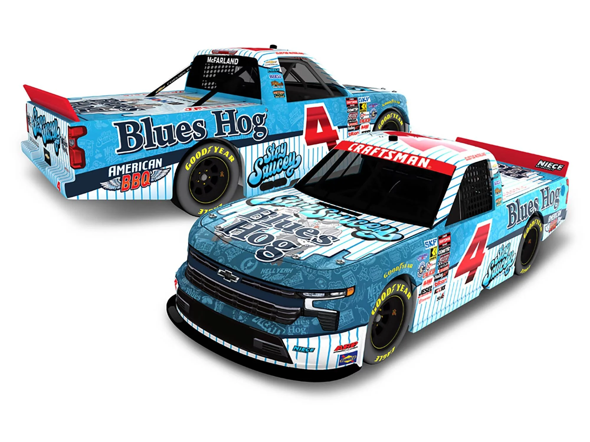 CLEETUS MCFARLAND 2026 BLUES HOG 1:24 ARC DIECAST