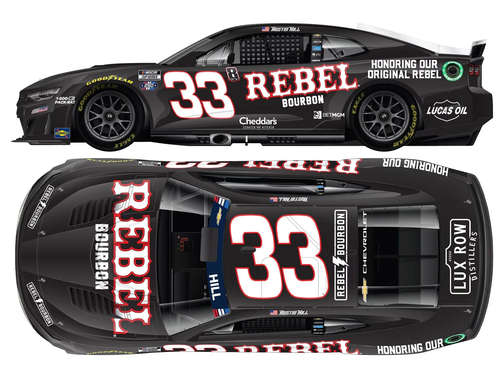 AUSTIN HILL 2026 REBEL BOURBON TRIBUTE TO KB 1:64 ARC DIECAST
