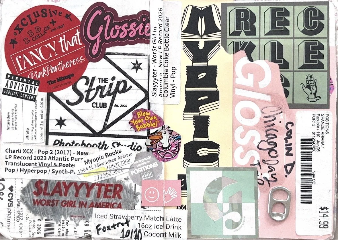 i made this after my first time exploring chicago by myself. i love all the stickers i included. happy happy happy.