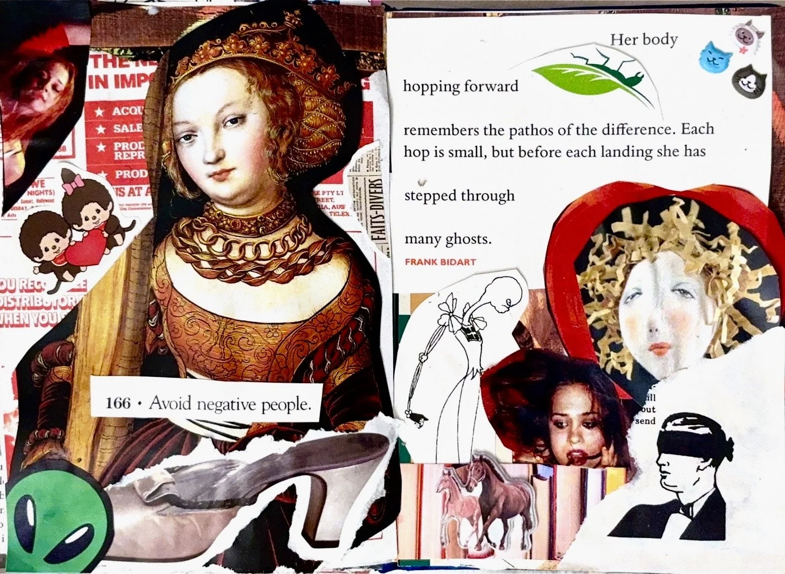 this one feels a little silly to me. the doll lady on the left has a story. i don't want her to tell it.