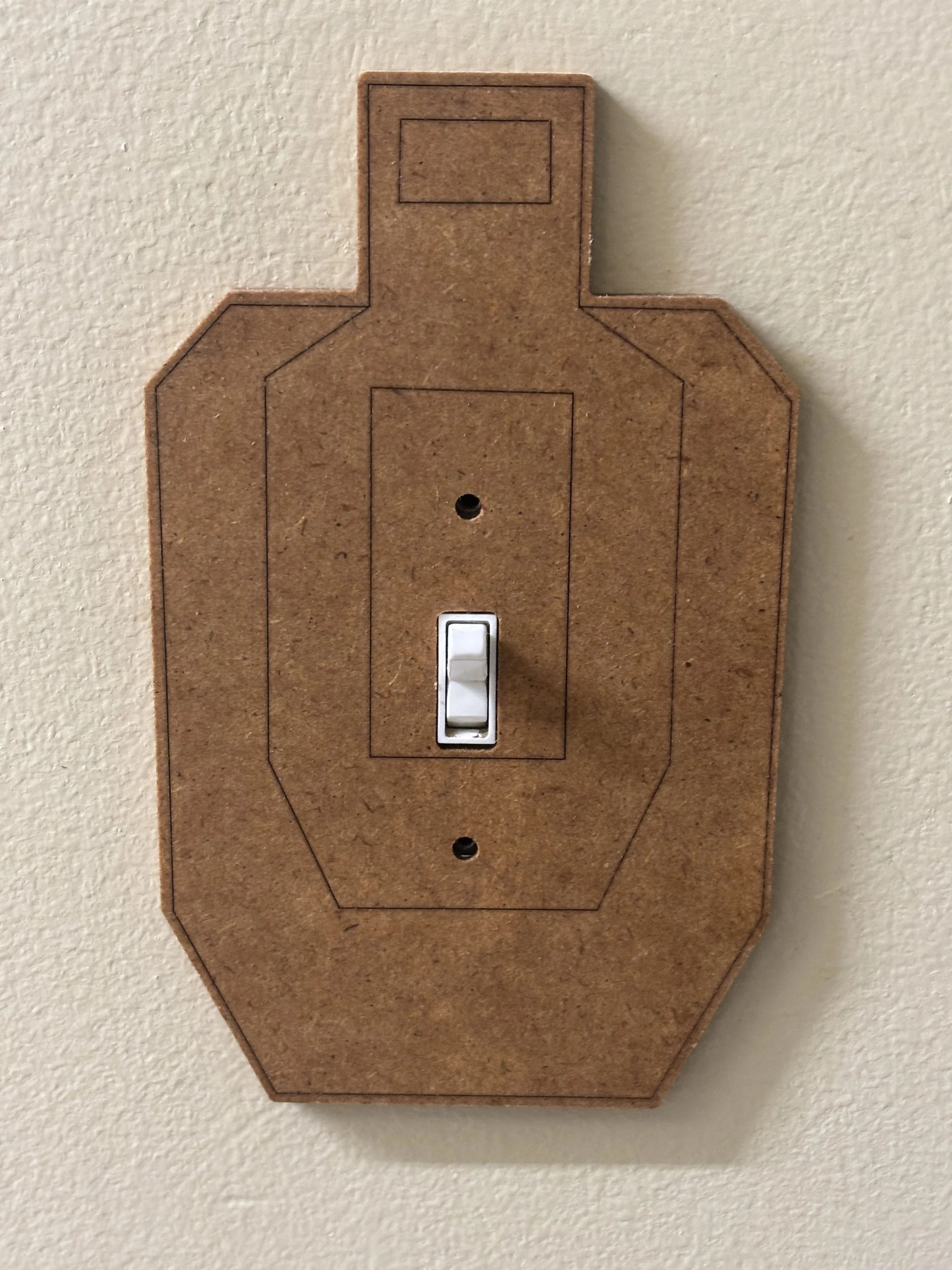 USPSA Target-Shaped Light Switch Covers