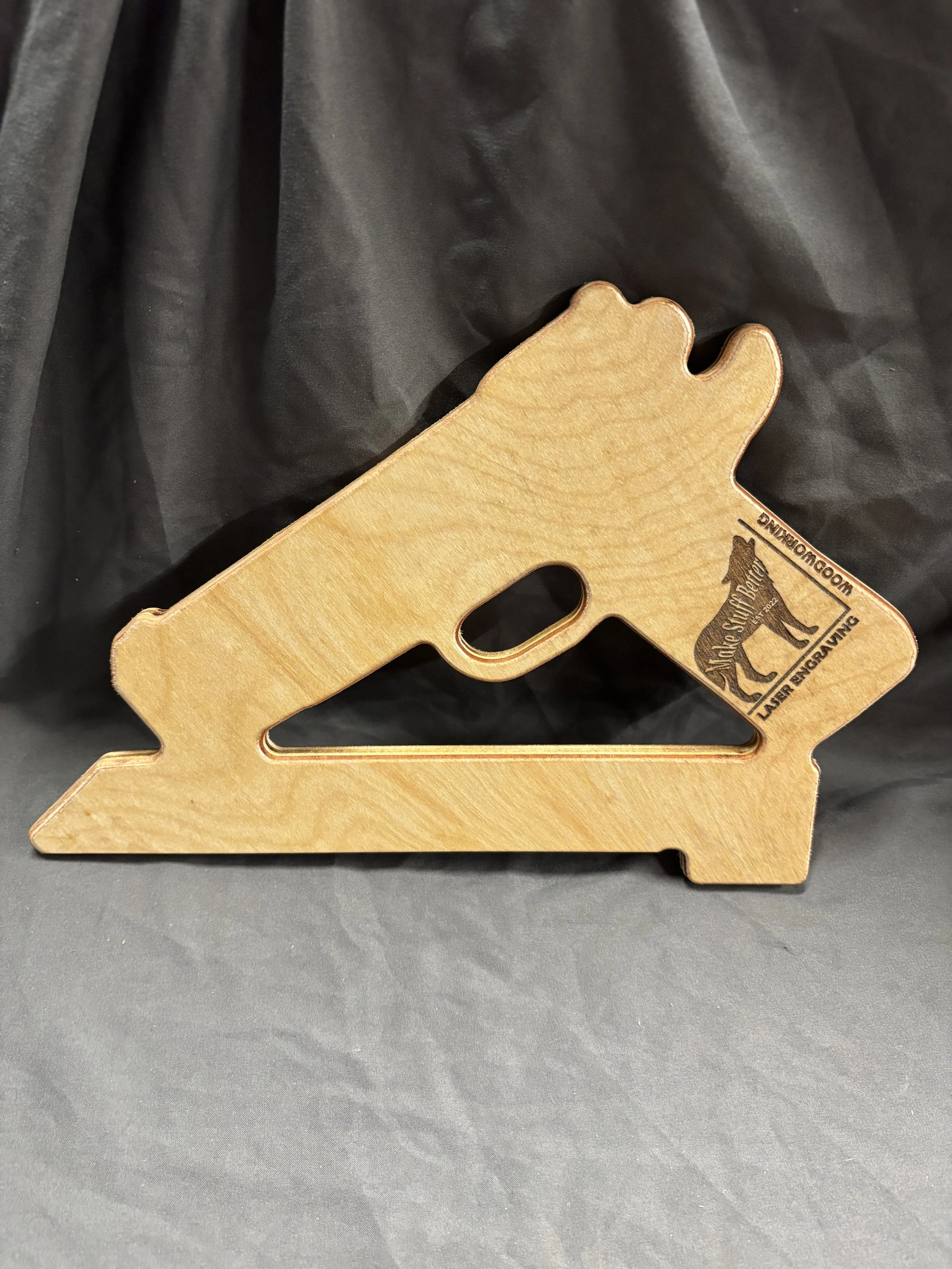 Pistol shaped Push Stick