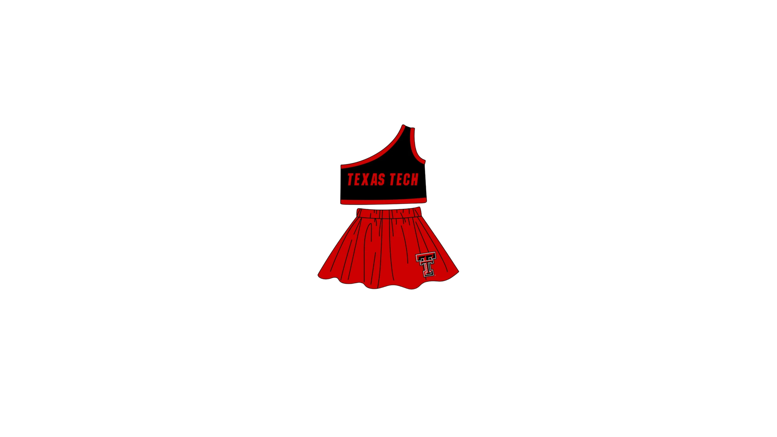 Texas Tech Red Raider Skirt Set