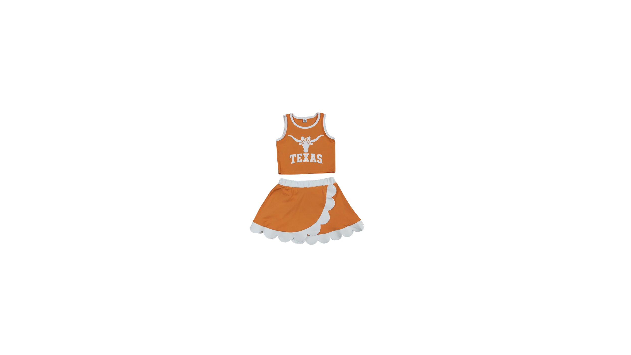Texas Longhorn Scalloped Spirit Set