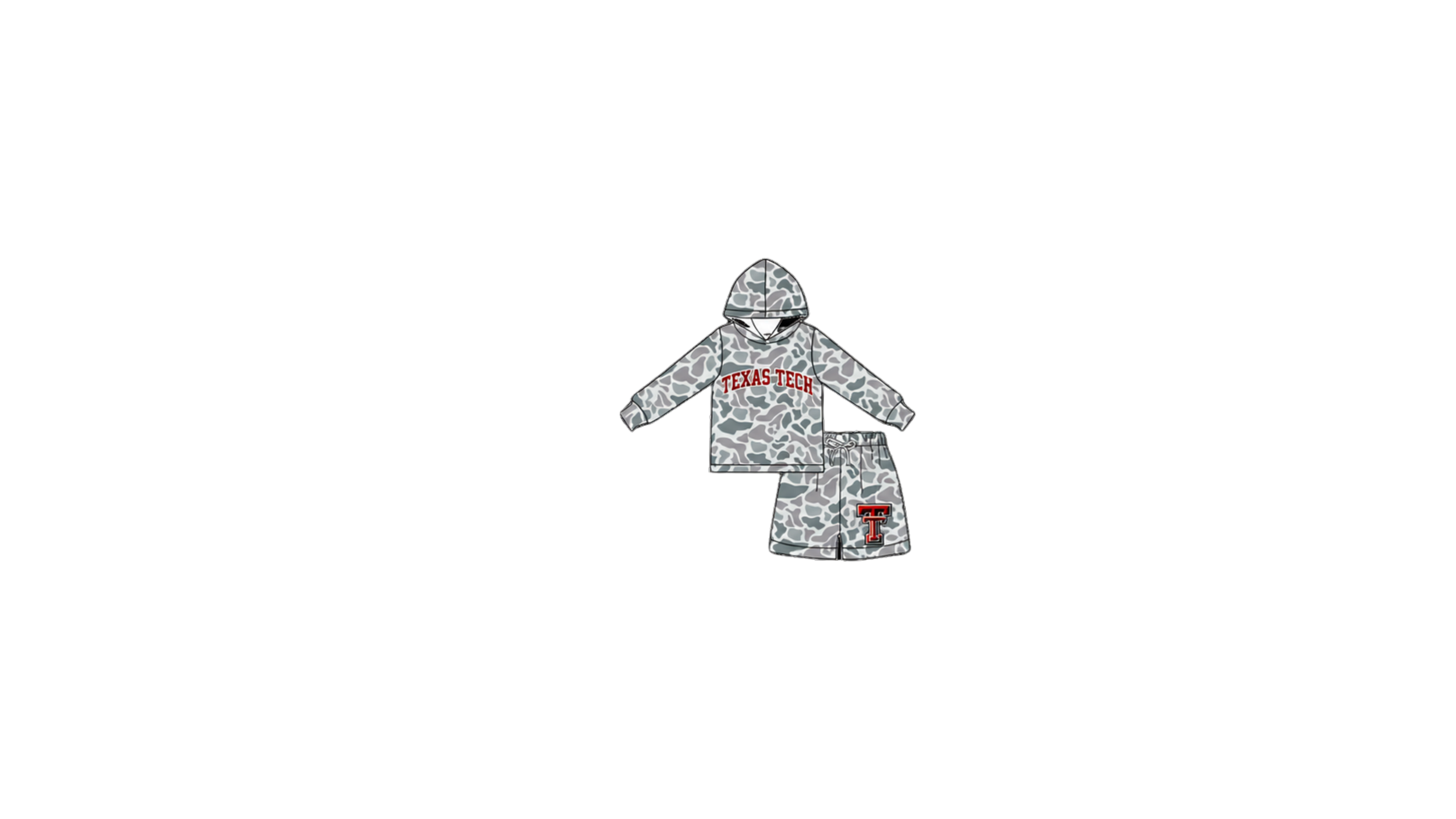 Red Raiders Camo Comfort Set